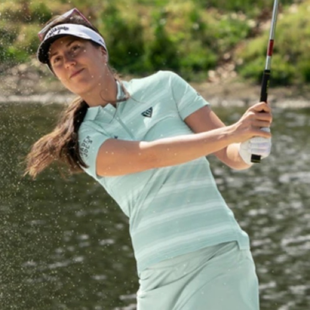 NWT Levelwear zip up golf shirt size small striped polo mint green collared